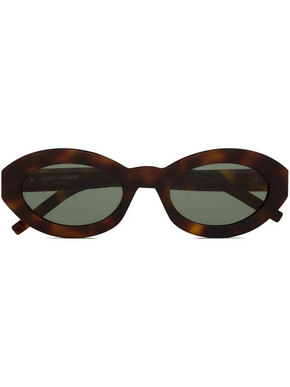 The DetailsSaint Laurent EyewearSL M136 oval-frame sunglassesMade in ItalyHighlightsHavana brown/... | Farfetch Global