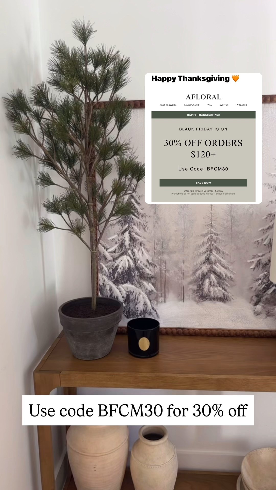 This tree from Afloral is always a favorite and currently 30% off with code BFCM30 if you spend $120!

#LTKHome #LTKHoliday #LTKSaleAlert