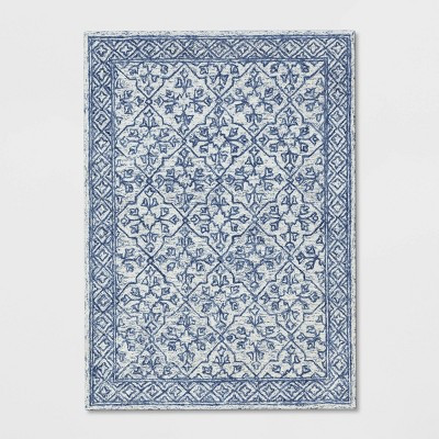 Argyle Tufted Area Rug Blue - Threshold™ | Target
