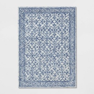 Argyle Tufted Area Rug Blue - Threshold™ | Target