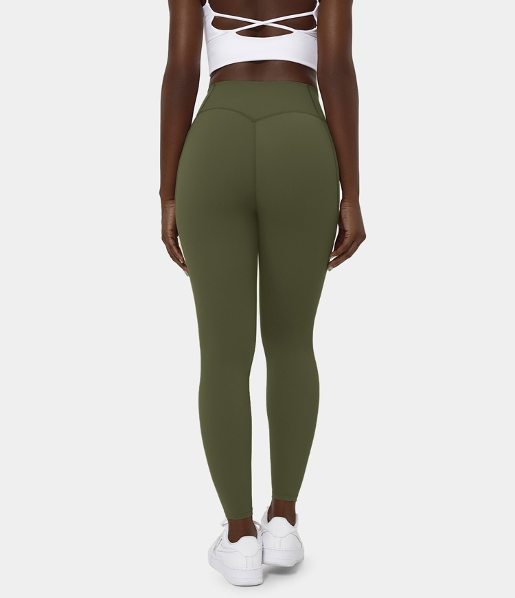 Women’s High Waisted Side Pocket Shaping Training 7/8 Leggings - HALARA | HALARA