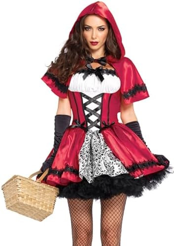 Leg Avenue Women's Gothic Red Riding Hood Costume | Amazon (US)
