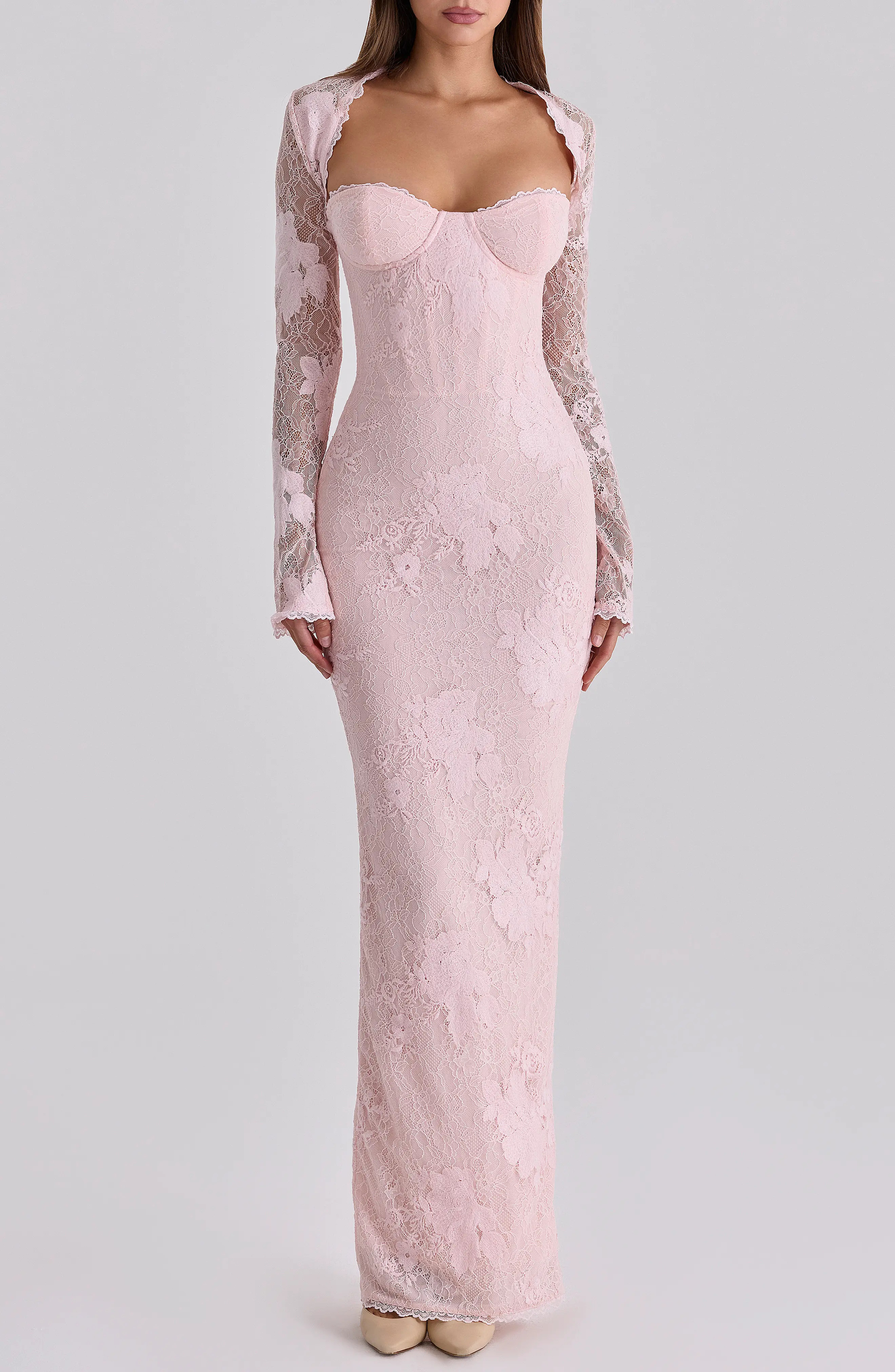 Lucienne Lace Corset Strapless Gown & Bolero (Women) | Nordstrom | Nordstrom
