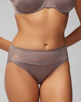 Microfiber with Lace High Leg | SOMA