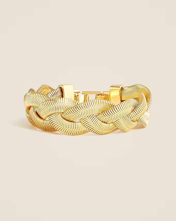 Braided snake chain bracelet | J. Crew US