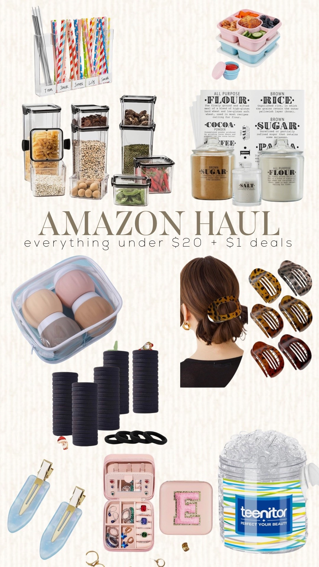 Amazon Haul- everything under $20 + $1 deals! 

Kitchen finds. Hair must haves. #founditonamazon #amazonhaul  @amazon @shop.LTK

#LTKGiftGuide #LTKHoliday #LTKBeauty
