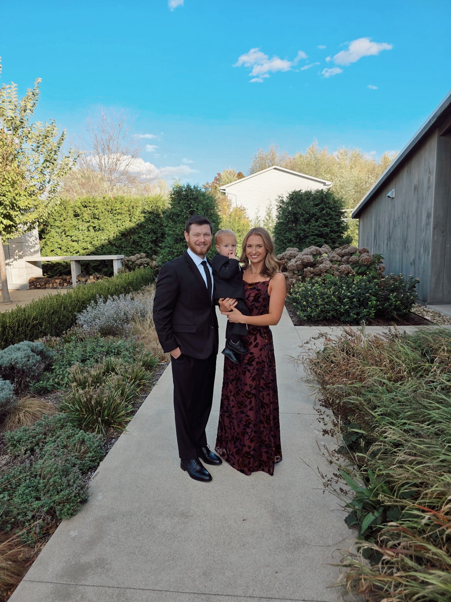 It's the season of fall weddings! 

I wore this gorgeous plum velvet floral dress from Lulu's again (wore it two years ago & loved it so much). I'm wearing a size medium & id recommend going up if in between. Under $100. My heels are also on sale under $50 at DSW. 

Linked my toddler's entire ensemble - H&M suit, Amazon Suspender/bow tie set & his Target shoes are on sale under $25 ✨🍂

#LTKFamily #LTKSaleAlert #LTKWedding