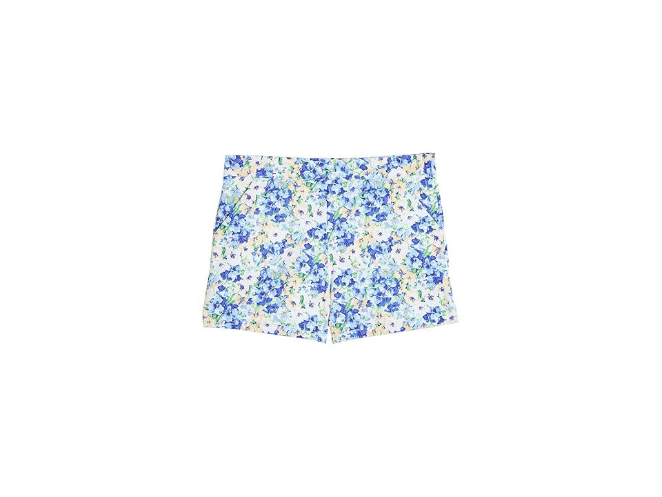 Janie and Jack Floral Shorts (Toddler/Little Kids/Big Kids) Girl's Shorts Blue: 5 Little Kid One Size | Zappos.com