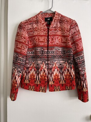 H&M Open Front Long Sleeves Blazer Size 6 Womens  Office Wear Business Casual | eBay US