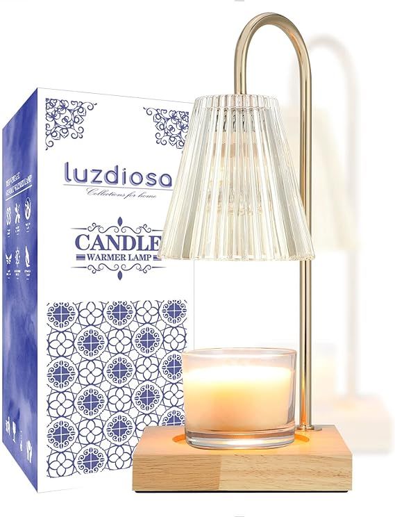 Candle Warmer Lamp with 2 Bulbs Compatible with Jar Candles Vintage Electric Candle Lamp Dimmable... | Amazon (US)