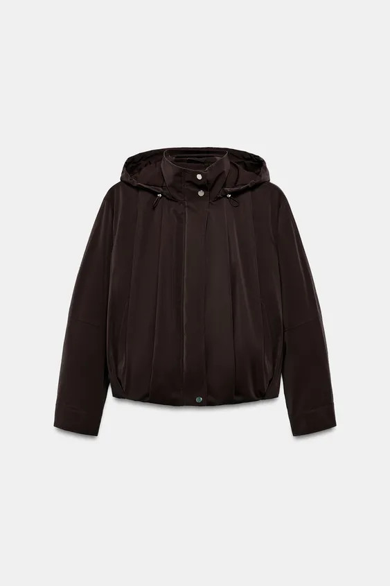 RUBBERISED HOODED JACKET | Zara UK