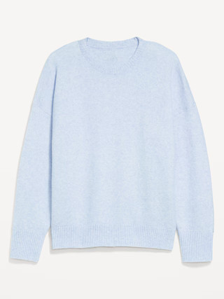 Cozy Wool-Blend Crew-Neck Sweater | Old Navy (US)