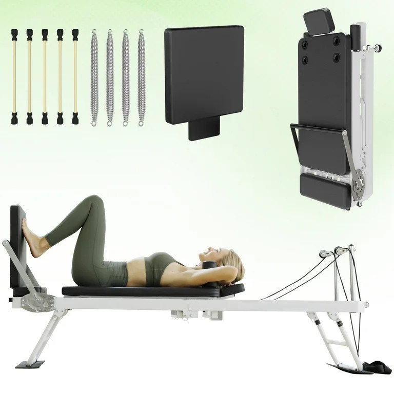 Syedee Foldable Pilates Equipment for Home Workouts,Balanced Body Pilates Reformer Machine for Ho... | Walmart (US)