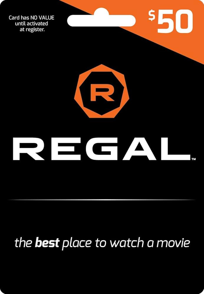 Regal Entertainment Gift Card $50 | Amazon (US)