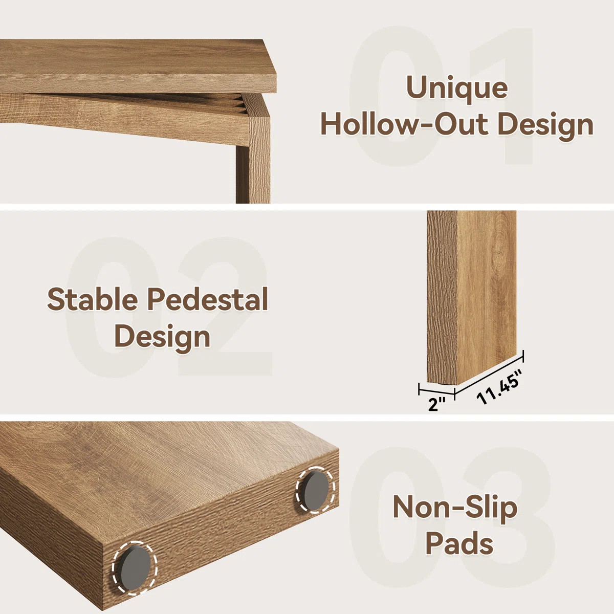 63-Inch Wood Console Sofa Table For Entryway Living Room | Wayfair North America