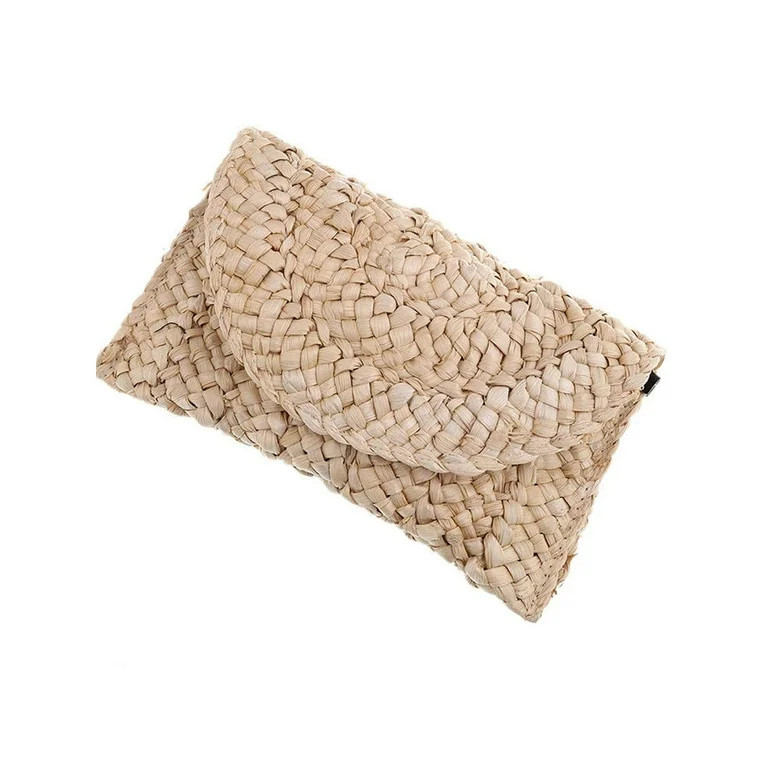 Fashion Handmade Rattan Woven Handbag Straw Knitted Messenger Bag Bohemian | Walmart (US)