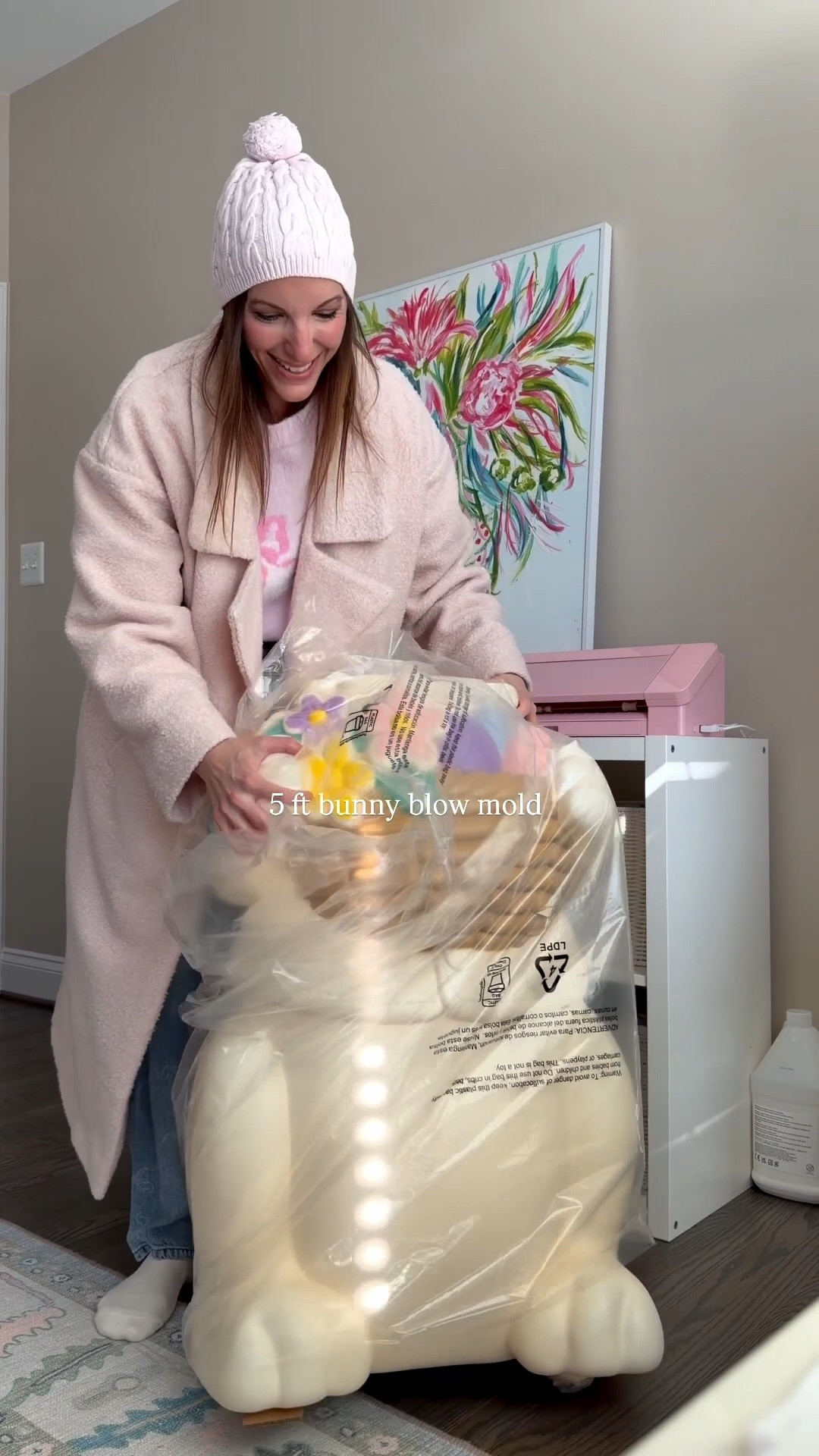 A must have vintage Easter theme statement piece, 5 ft bunny blown mold - lights up, a simple and easy setup& that’s it. Comeback to see how I customize her & make her a little more my style. 

#LTKSeasonal #LTKHome #LTKstorytime