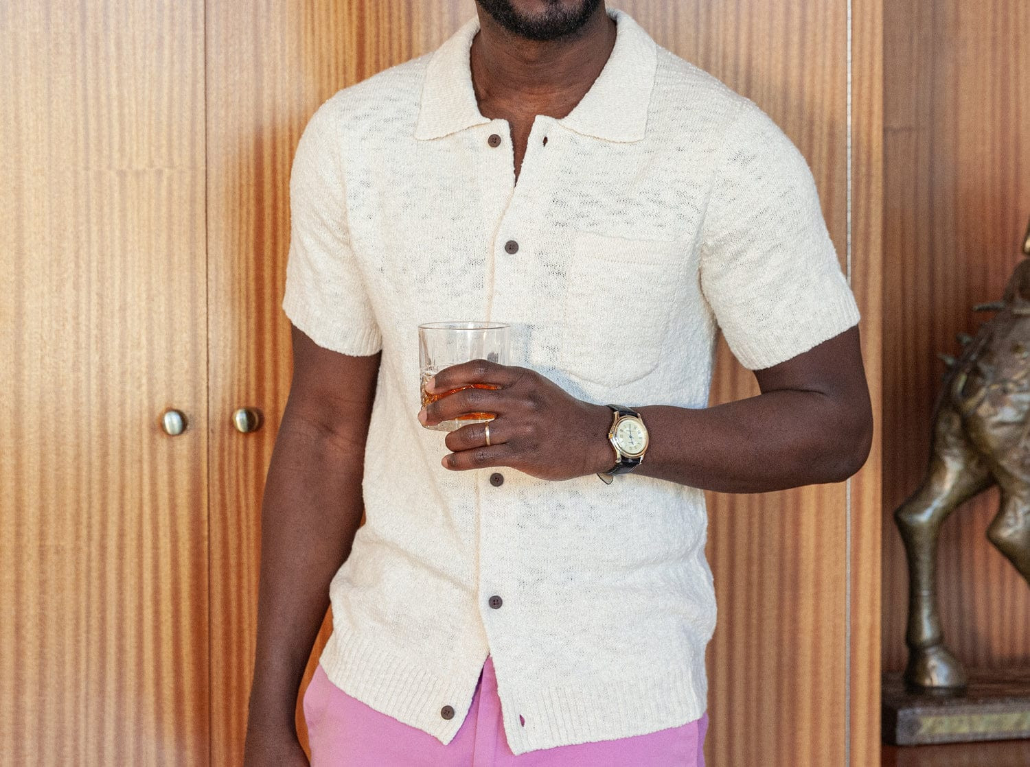 Cabana Sweater Polo - Coconut | Criquet Apparel