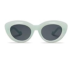 Allarallvr Oversized Large Cateye Sunglasses for Women Trendy Cute Cat Eye Shades Thick Frame Sun... | Amazon (US)