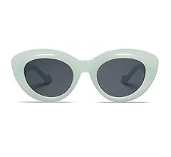 Allarallvr Oversized Large Cateye Sunglasses for Women Trendy Cute Cat Eye Shades Thick Frame Sun... | Amazon (US)