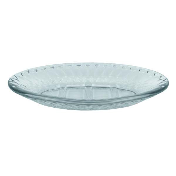 Diana Blue Textured Glass Soap Dish, 5.9", sold by At Home | At Home