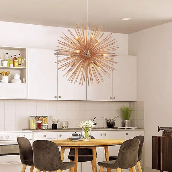 12/Modern Chandelier, Metal Ceiling Chandelier In Living Room And Dining Room | Wayfair North America