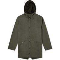 RAINS Men's Long Jacket in Green, Size X-Small | END. Clothing | End Clothing (US & RoW)