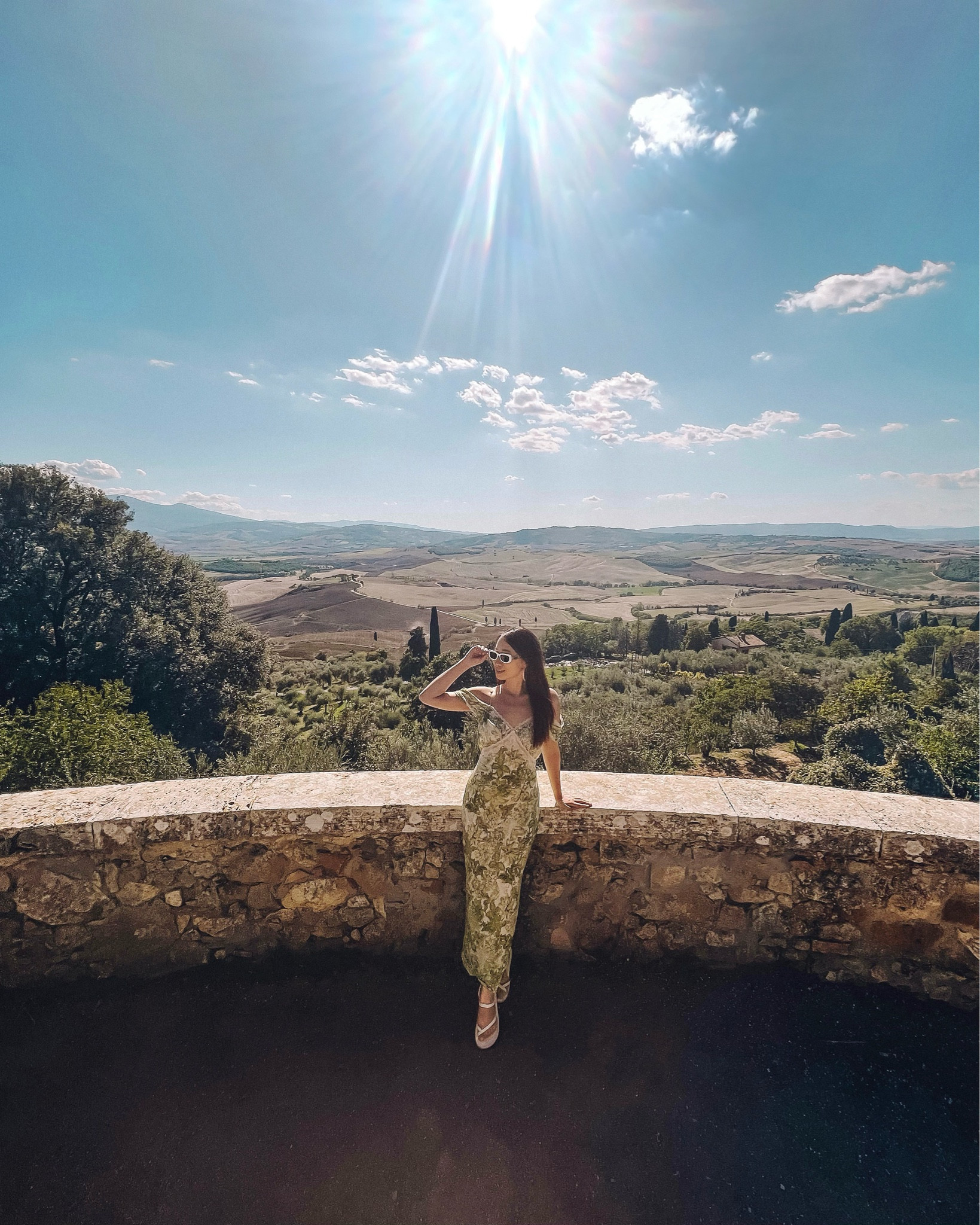 Sunglasses: Prada
Earrings: Anthropologie
Dress: Anthropologie
Sandals: Ancient Greek Sandals

Tuscany outfit, Tuscany style, Tuscany fashion, Tuscany look, Italy style, Italian fashion, Europe style

#LTKeurope #LTKtravel #LTKSeasonal