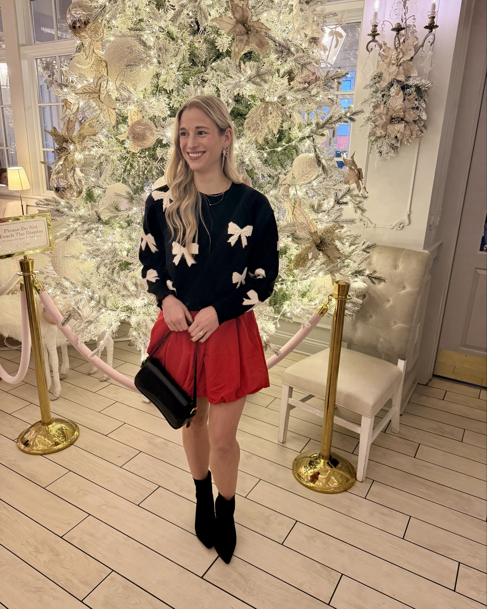Bubble skirt + bows 🎀❤️ Perfect for all the holiday festivities! Xs in both TTS! Booties 7 - size up 1/2 ❤️❤️❤️❤️❤️❤️❤️❤️❤️❤️❤️❤️❤️❤️❤️❤️❤️❤️❤️❤️❤️

bow sweater. red bubble skirt. christmas outfit. holiday outfit. christmas party outfit. holiday party look. festive outfit. festive fashion. cozy holiday outfit. winter outfit inspo. holiday style. christmas day outfit. nye outfit idea. girly holiday outfit. cute christmas outfit. bows trend. red skirt outfit. winter fashion finds. holiday wardrobe. gift guide outfit. trending holiday outfit. Holiday party outfit. 

#LTKHoliday #LTKFindsUnder50 #LTKSeasonal