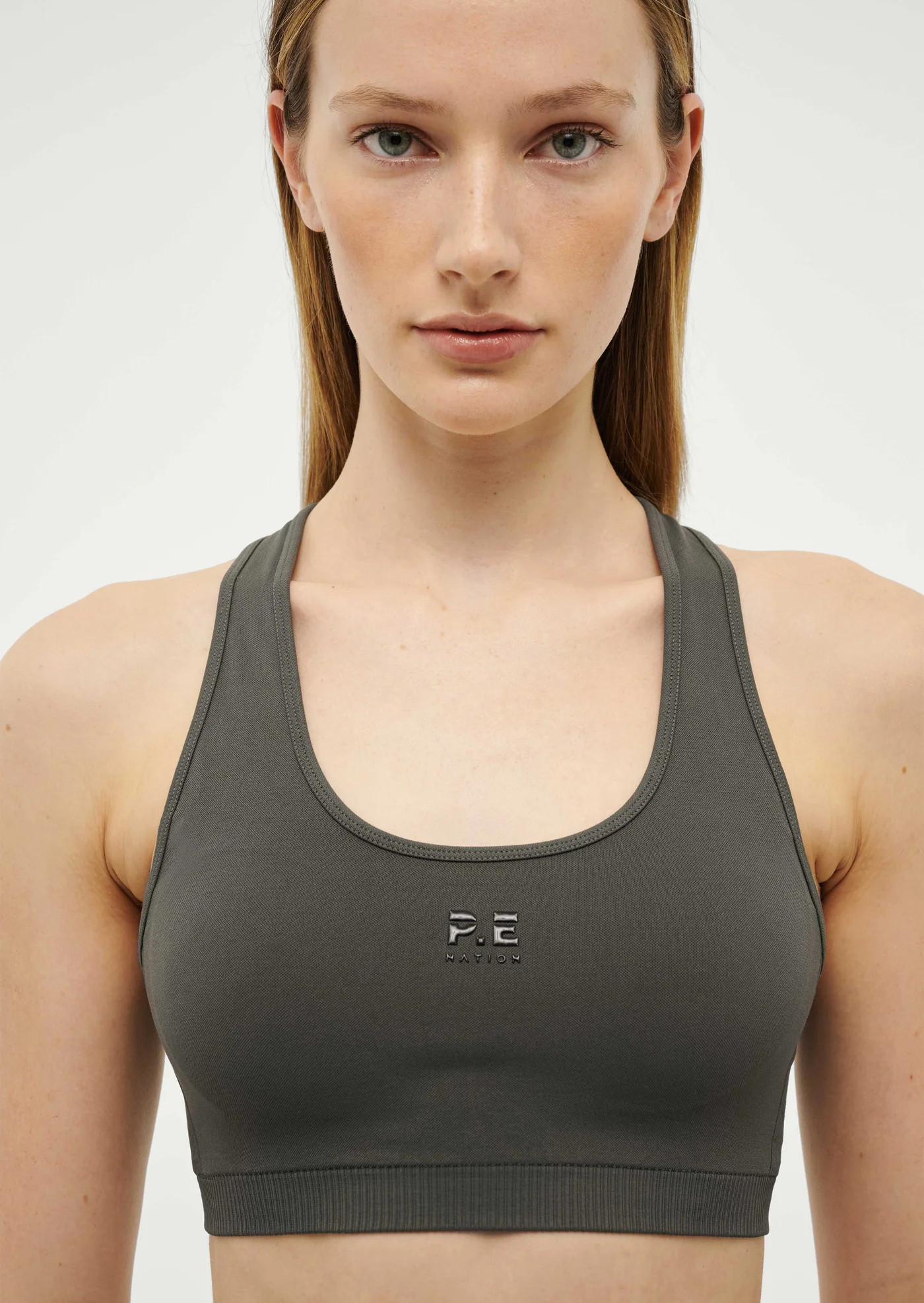 Restore Seamless Sports Bra | Gunmetal | P.E Nation | P.E Nation US