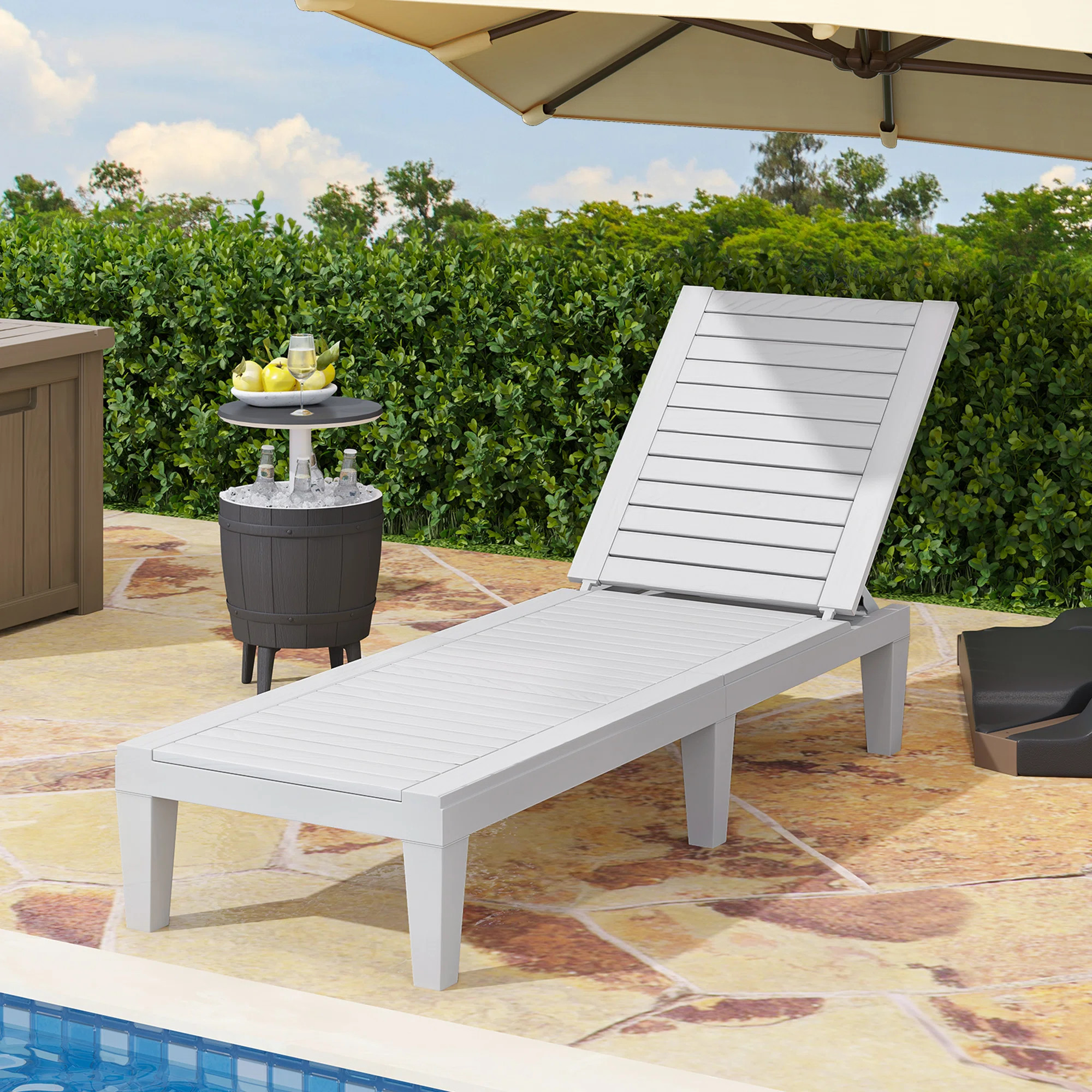 Lark Manor Alizay 74.5'' Long Reclining Single Chaise & Reviews | Wayfair | Wayfair North America