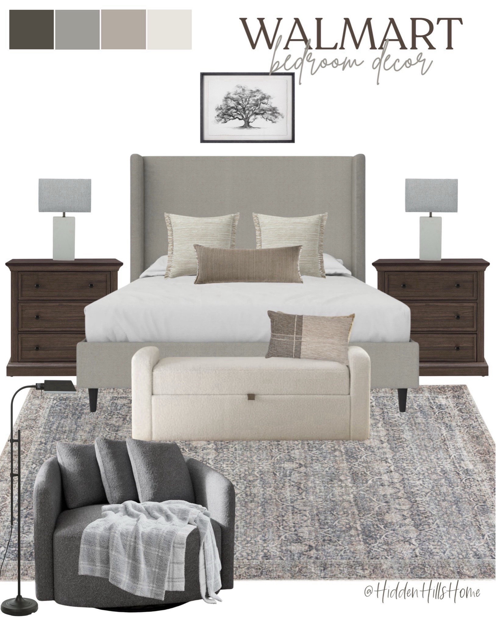 Walmart bedroom mood board, Walmart bedroom decor inspo, bedroom design ideas, master bedroom inspiration #Walmart #bedroom

#LTKHome #LTKSaleAlert #LTKGiftGuide