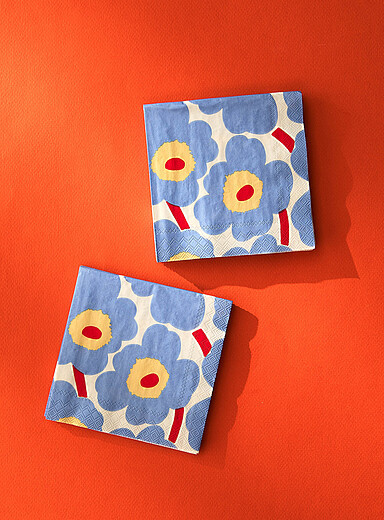 Unikko flowers paper napkins12.5 x 12.5 cm. Pack of 20. | Simons
