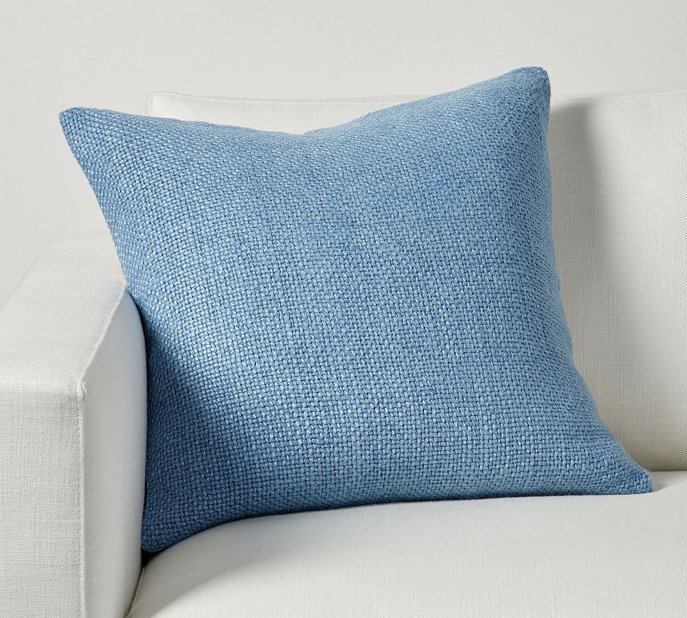 Faye Linen Textured Throw Pillow | Pottery Barn (US)