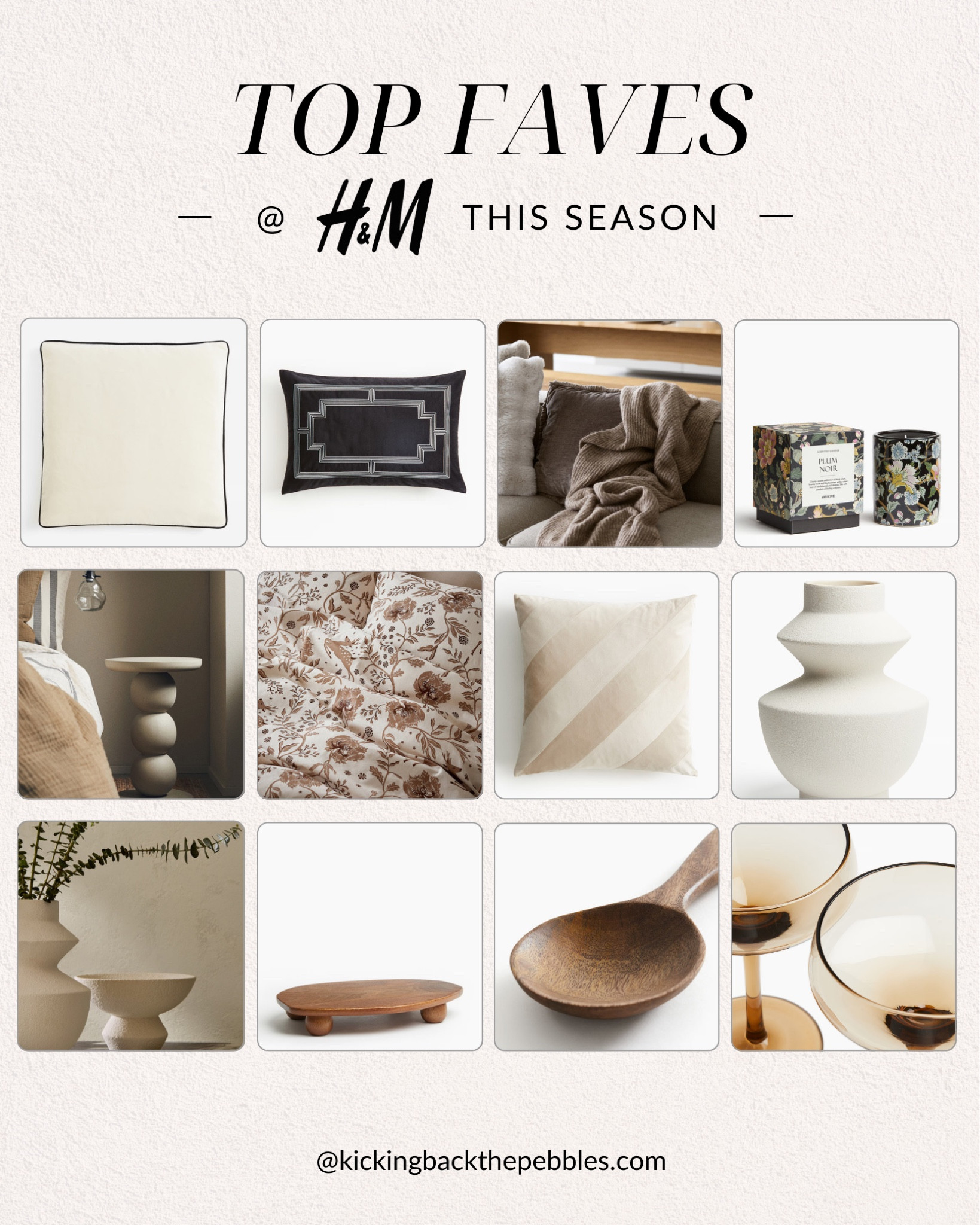 ✨ Loving the new home items at H&M! From chic pillow covers and cozy throws to stylish duvet covers, vases, side tables, and kitchen accessories—these pieces are perfect for elevating any space. #HMHome #HomeDecor #CozyLiving #InteriorStyle #PillowGoals

#LTKSeasonal #LTKHome