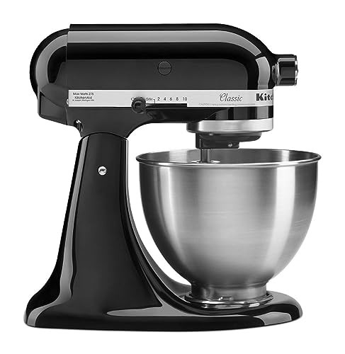 KitchenAid Classic Series 4.5 Quart Tilt-Head Stand Mixer K45SS, Onyx Black | Amazon (US)