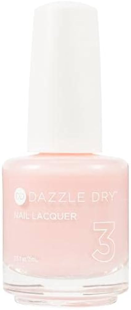Dazzle Dry Nail Lacquer (Step 3) - Livin' La Vida Yoga - A soft and pale creamy pink with a hint ... | Amazon (US)