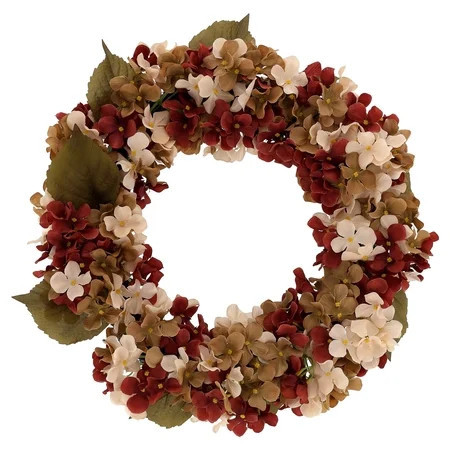My Texas House Hydrangea Wreath, Cream and Brown, 24" | Walmart (US)