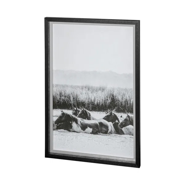 Water Horses III Framed On Paper 2 Pieces Print | Wayfair North America
