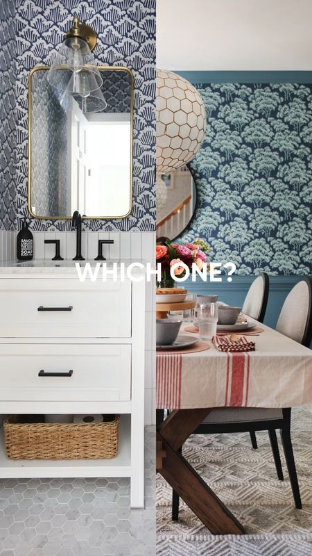 Who wore it better???

Apparently *someone* is a sucker for a plume-y wallpaper. Obviously I love them both, but which so you prefer? The powder room waves or the dining room trees? 


#LTKhome