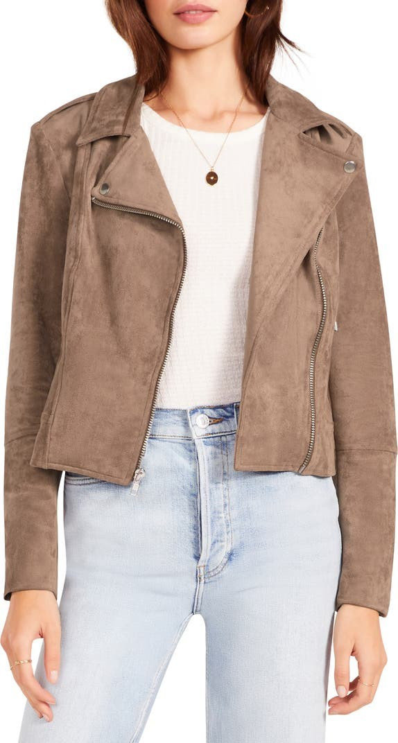 BB Dakota Not Your Baby Faux Suede Moto Jacket | Nordstrom | Nordstrom