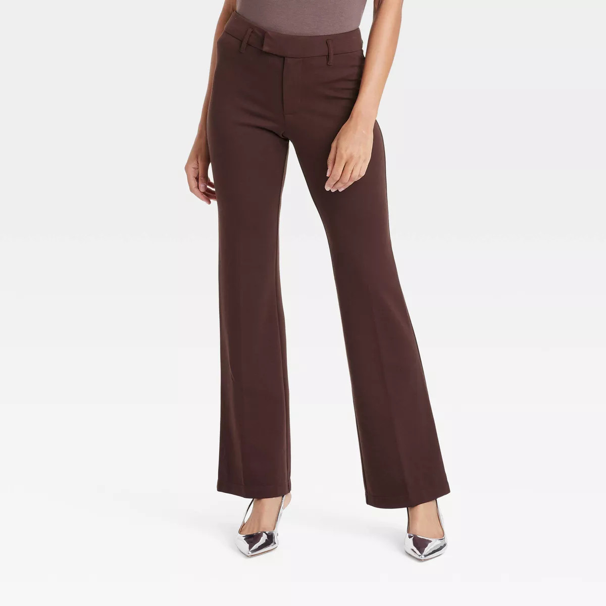 Women's High-Rise Flare Ponte Trousers - A New Day™ | Target