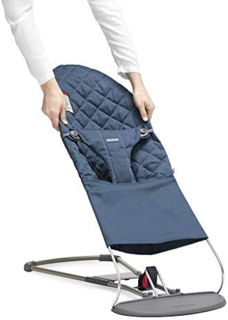 BabyBjörn Fabric Seat for Bouncer, Midnight Blue, Cotton, Midnight Blue, 1 Count (Pack of 1) | Amazon (US)