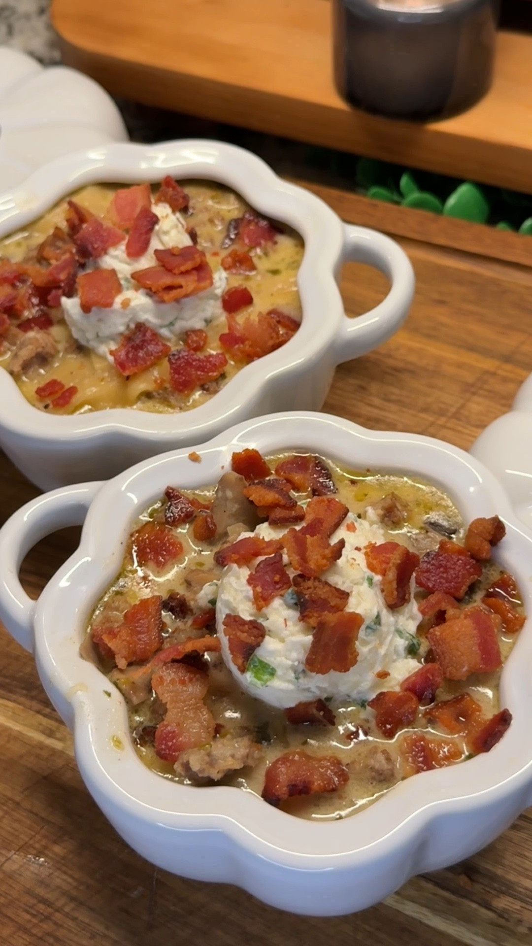 ng dinner✨topped with a dollop of cheesy ricotta & crispy bacon- this will be your newest obsession!
#cookingessentials #kitchenfavorites #cookingmusthaves #kitchendecor

for the full step-by-step instructions, visit my link in bio!

Ingredients:
- 12 oz bacon
- 1 lb hot Italian sausage
- 1/2 large yellow onion
- 8 oz baby bella mushrooms
- 6 cloves garlic
- 1 Tb Italian herb paste
- 2.5 tsps salt
- 2.5 tsps black pepper
- 6 cups chicken broth
- 1 cup heavy cream
- 8 oz lasagna noodles
- 8 oz ricotta
- 6 oz shredded mozzarella
- 1/4 cups chopped basil

#LTKFamily #LTKHome #LTKSeasonal