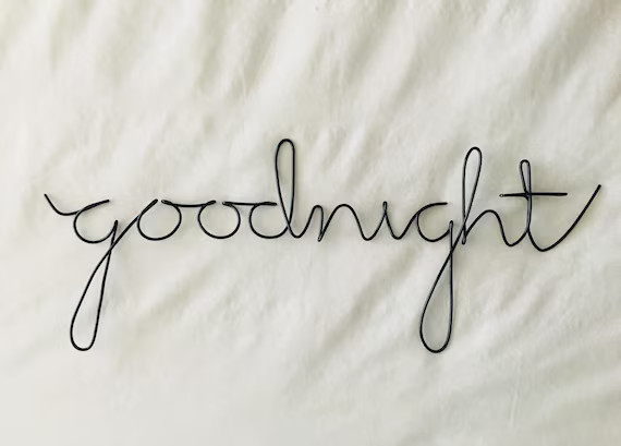 GOODNIGHT Wire Wall Sign  Wire Words  Bedroom Sign  Nursery | Etsy | Etsy (US)