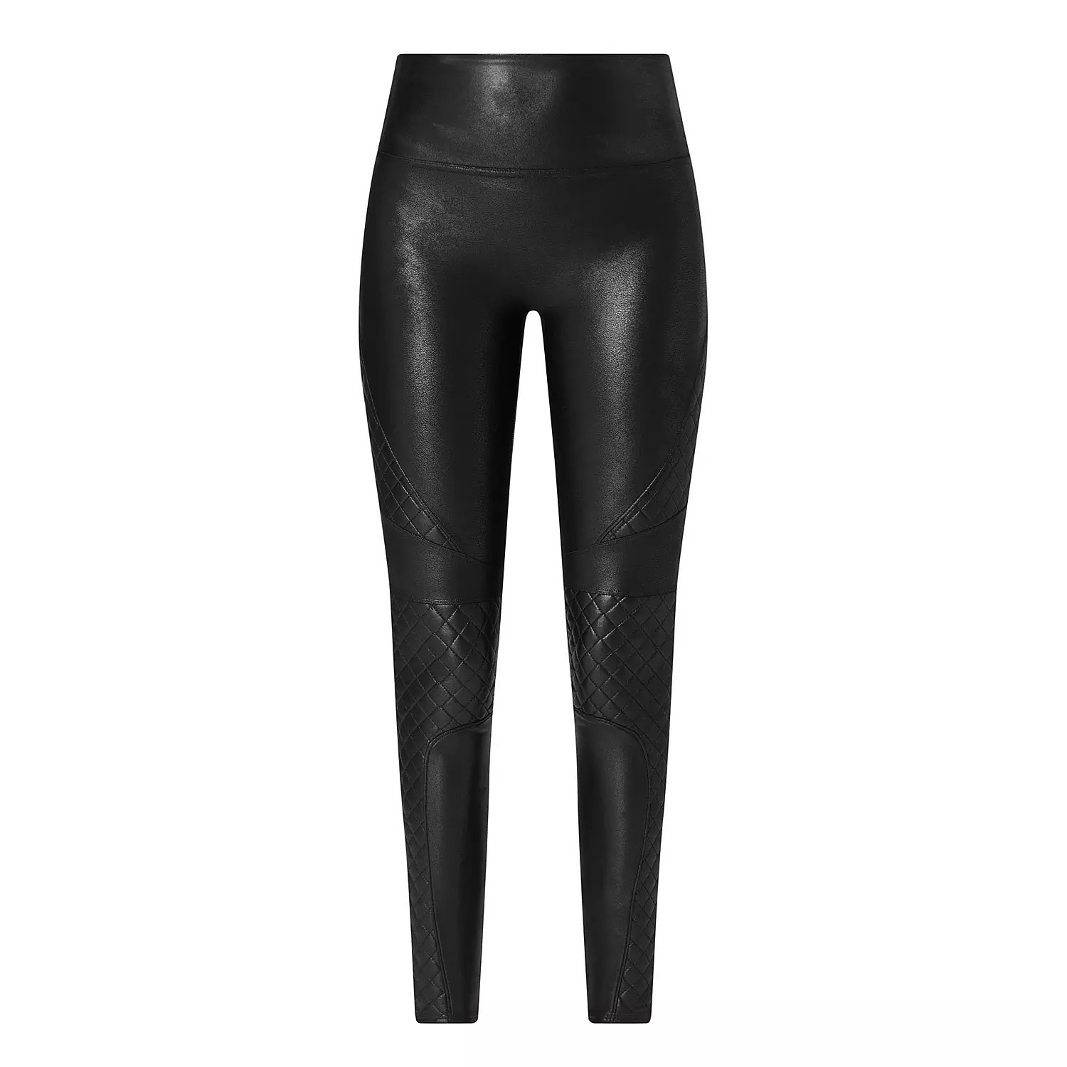 SPANX Faux Leather Quilted Leggings - Black | Brown Thomas (IE)
