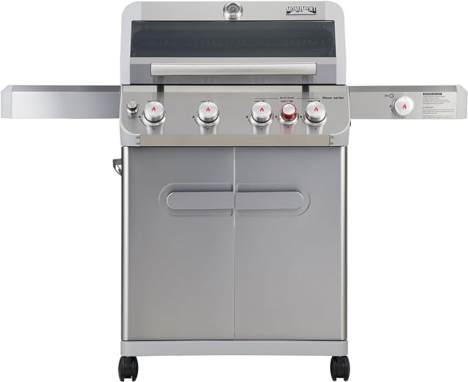 Monument Grills Mesa Series, 4+1 Outdoor Barbecue Stainless Steel Propane Gas Grill, 4 Burners & ... | Amazon (US)