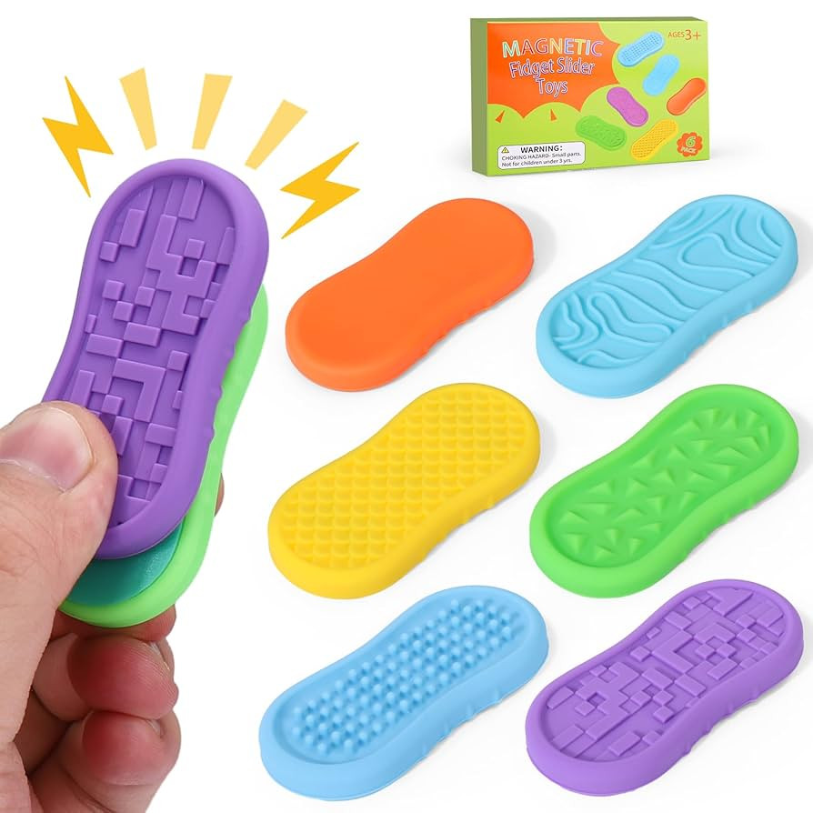 BUSOHA Silicone Magnetic Fidget Slider Toys - Relieve Anxiety Fidget Toys Adult for Classroom Sen... | Amazon (US)