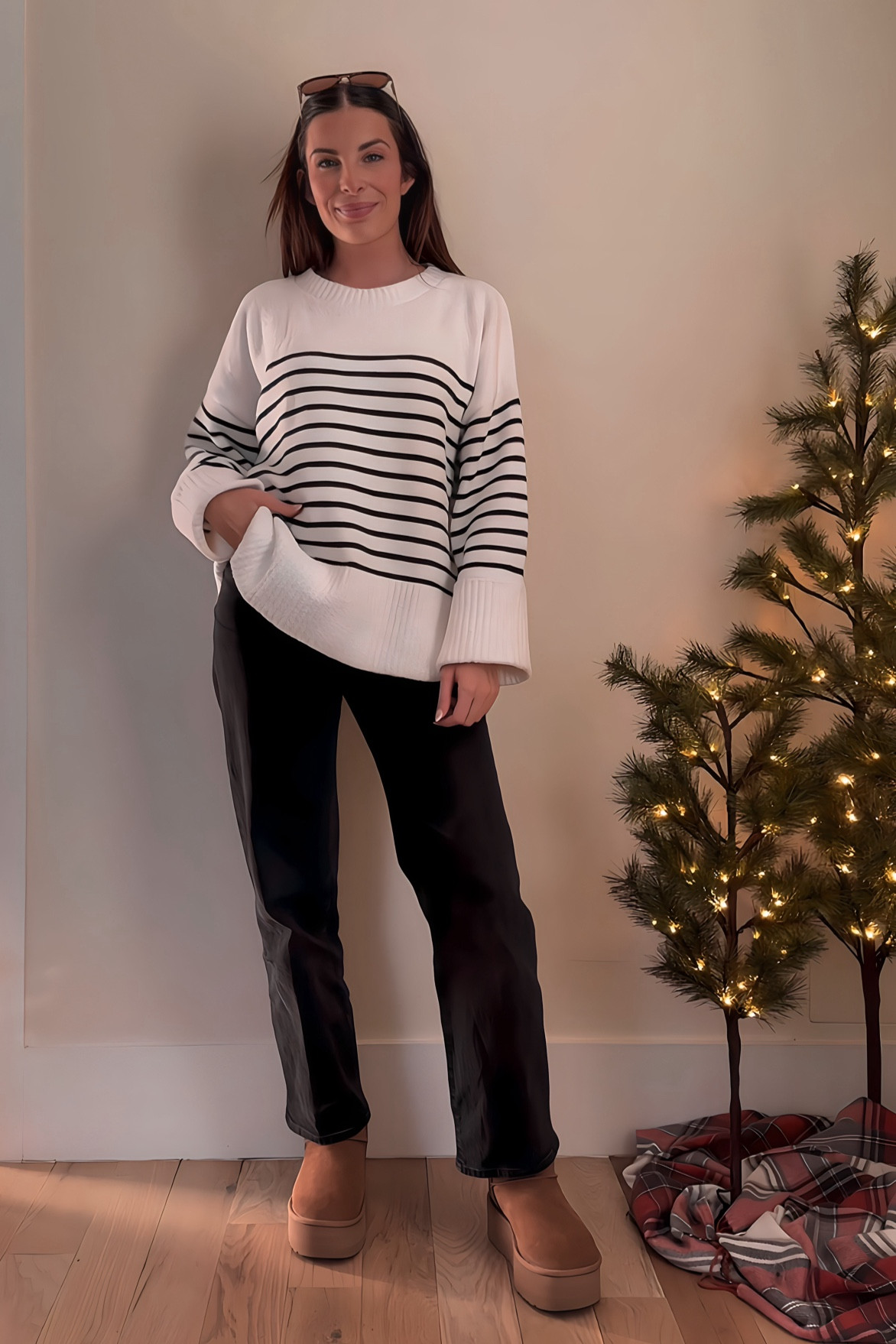 I have finally found the striped sweater I’ve been searching for 😍 it’s so cozy + soft and I love the cuffed sleeves! I’m wearing size small for reference and it is an oversized fit! 

#LTKCyberWeek #LTKfindsunder50