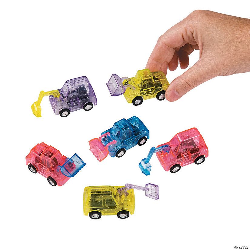 Transparent Pull-Back Construction Vehicles - 12 Pc. | Oriental Trading Company